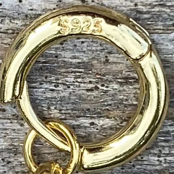 Luv Aj Pave' Gold Plated Drop Earrings. EUC! - Picture 7 of 7